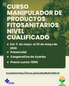 Curso de Manipulador de Productos Fitosanitarios – Nivel Cualificado en Ayerbe